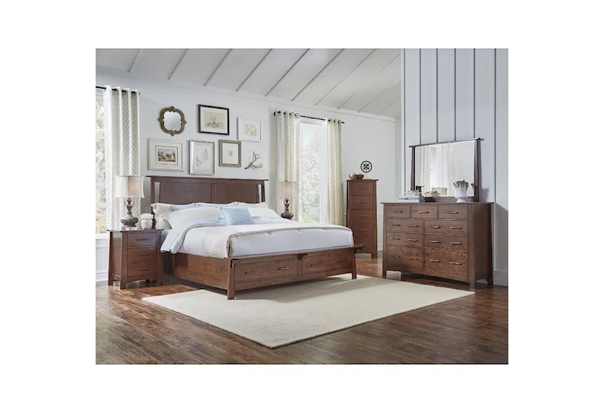 Sodo California King Panel Storage Bedroom Group by AAmerica at Esprit Decor Home Furnishings